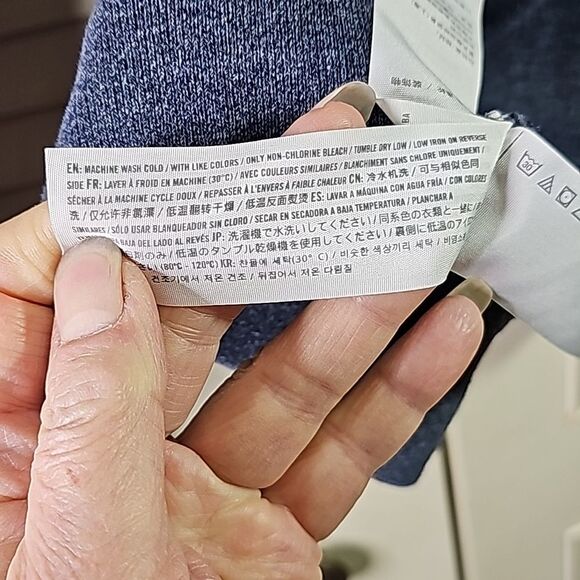 Men's Hollister Sweatshirt Y2k Light Blue Logo Size Medium - Picture 6 of 6